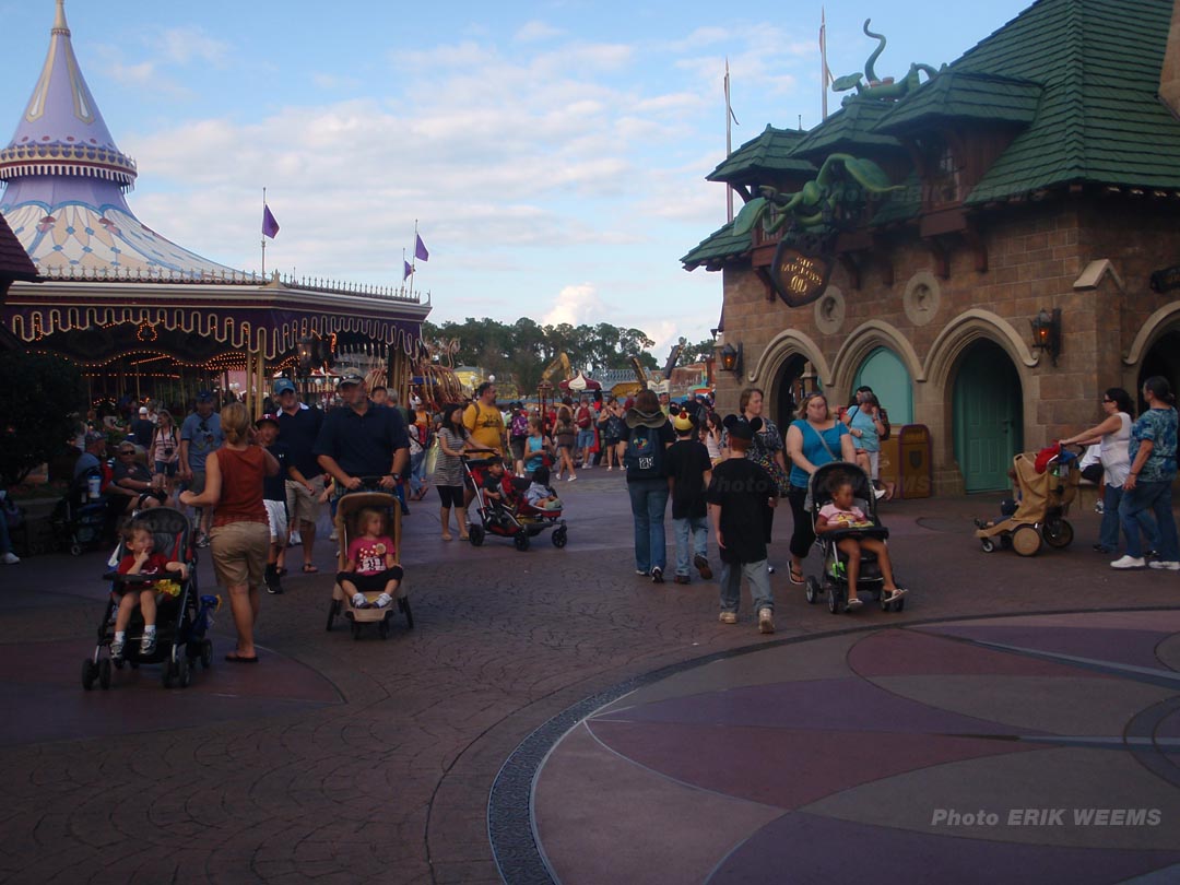 The crowd at Walt Disneyworld